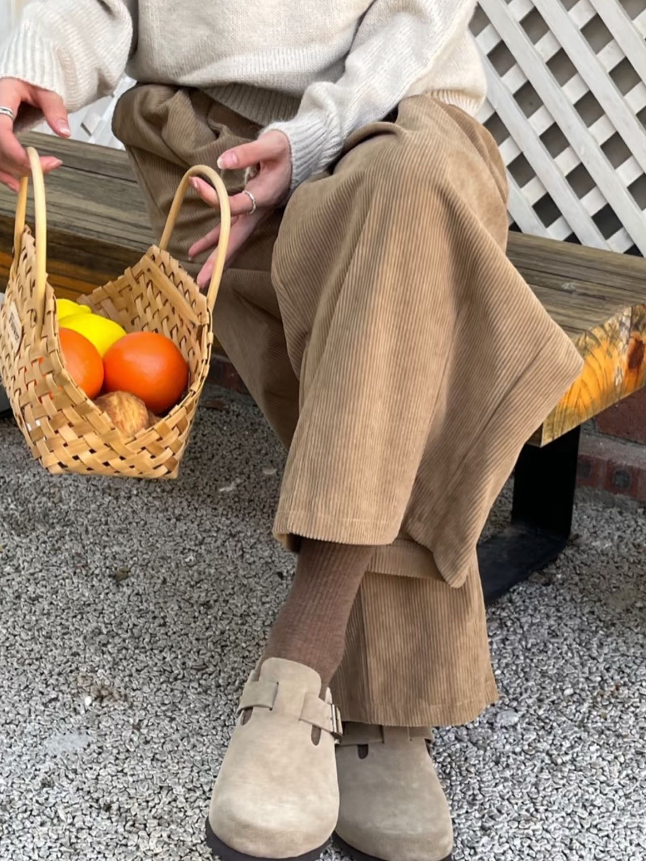 4-1 灯芯绒气球裤