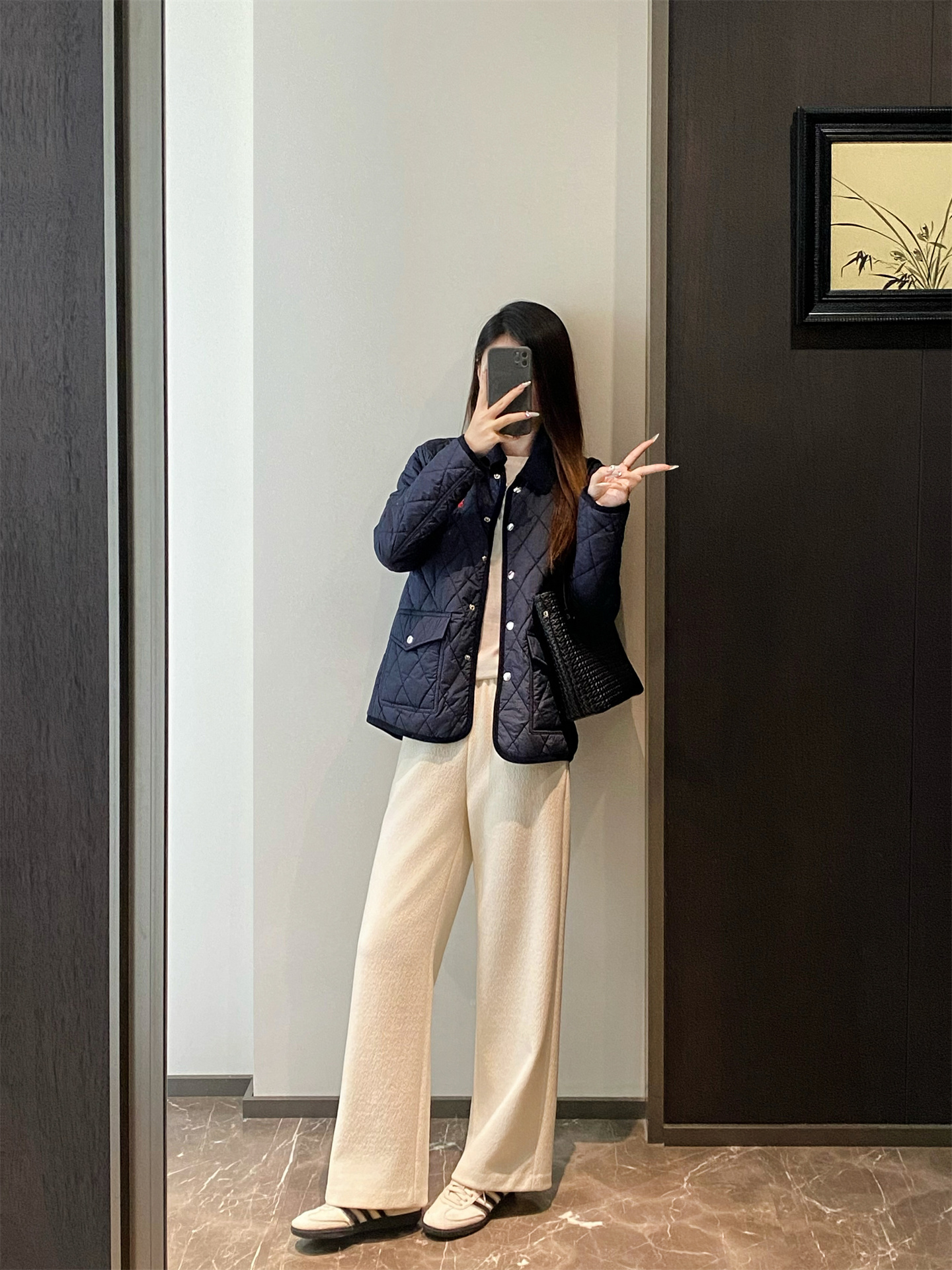 轻薄直筒短棉衣夹克