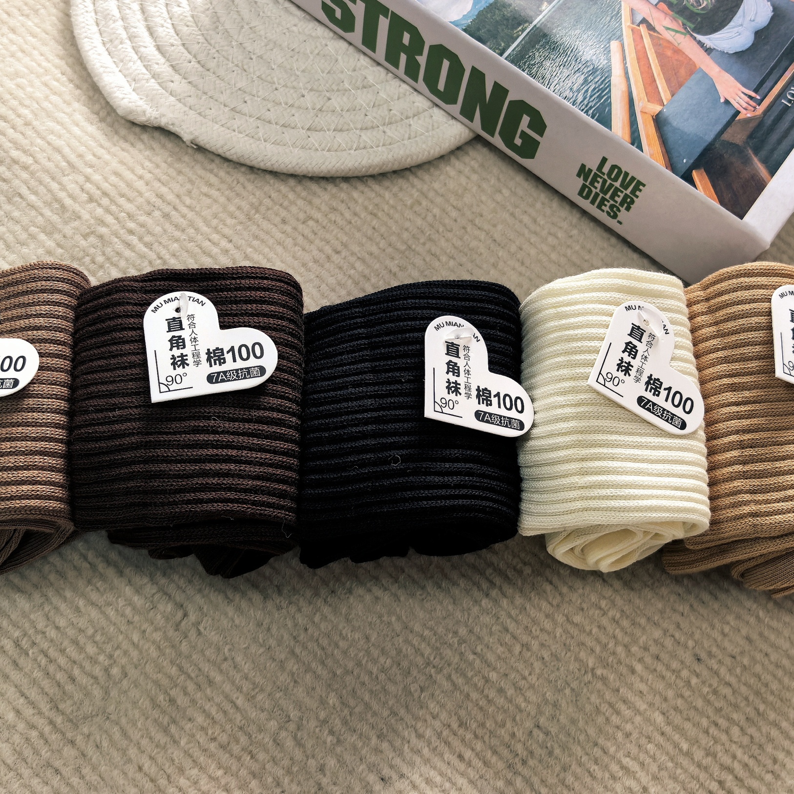 C百棉直角高橡筋袜 (1) 美尘May C百棉直角高橡筋袜