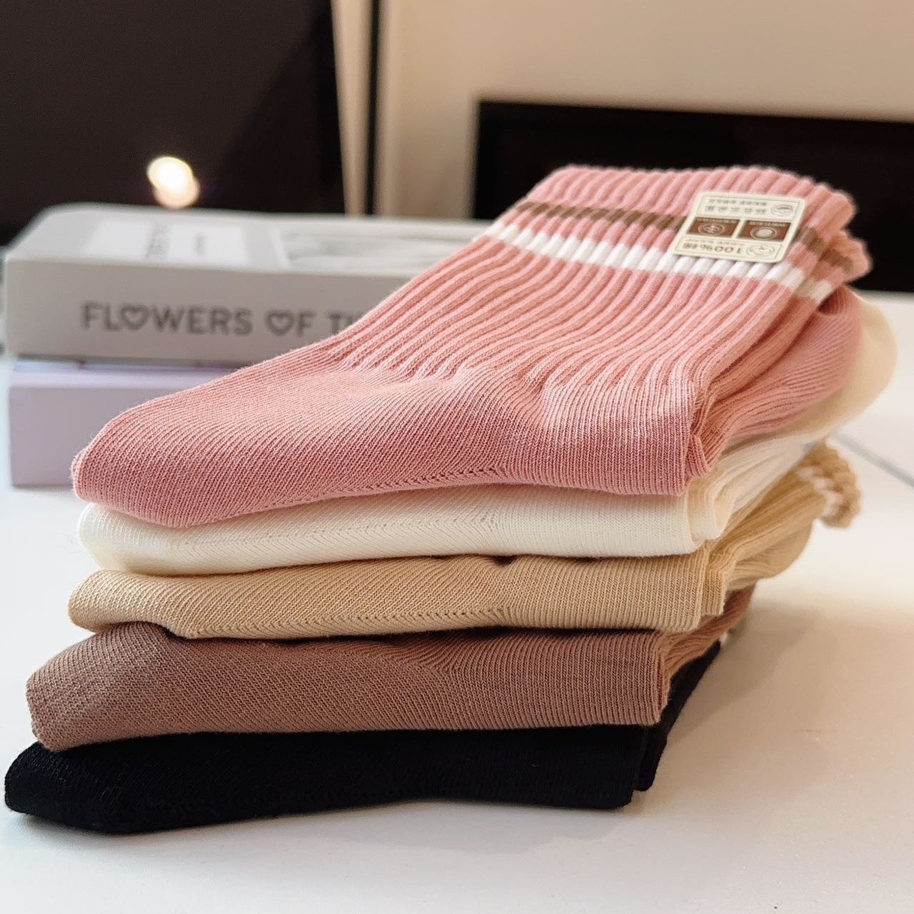 C百棉直角高橡筋袜 (2) 美尘May C百棉直角高橡筋袜