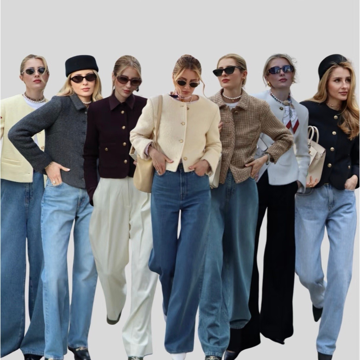 小香风同款剪标外套