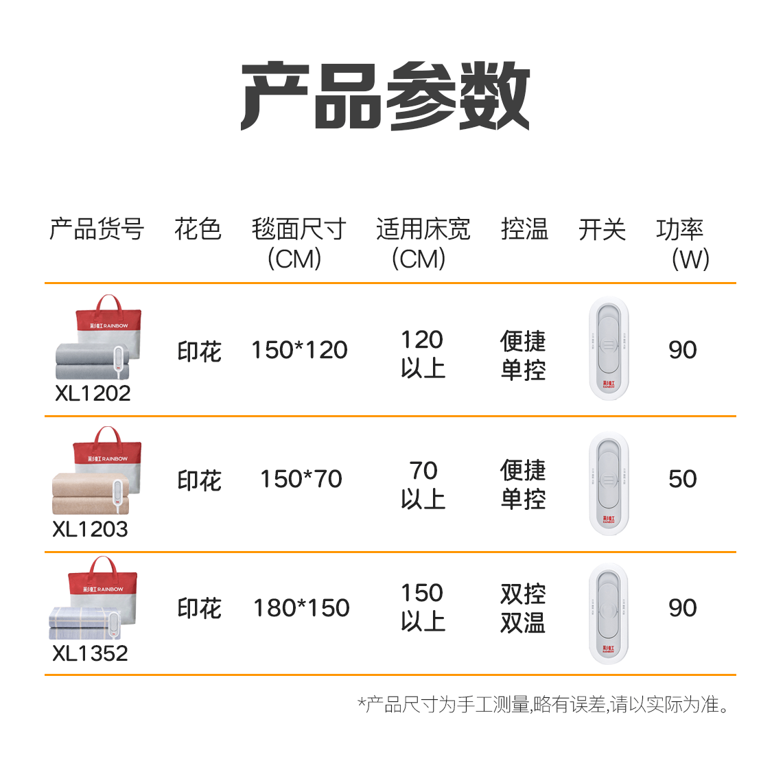 彩虹电热毯 40年国民老品牌