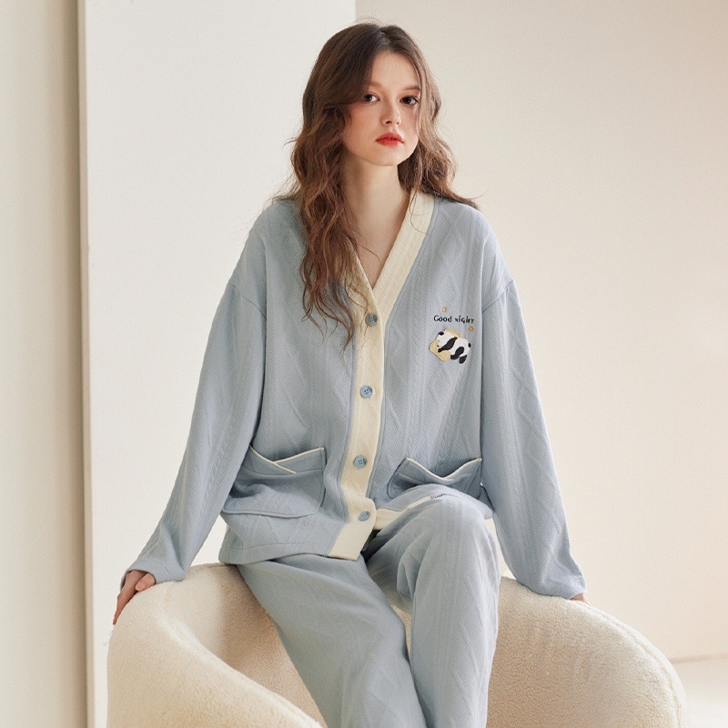 芬腾空气棉夹层女士睡衣