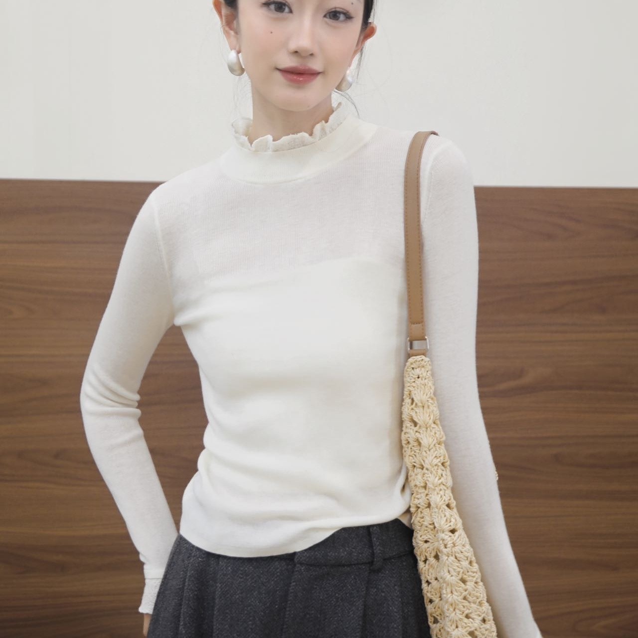 高奢秀款 繁花巴洛克～拼接针织衫