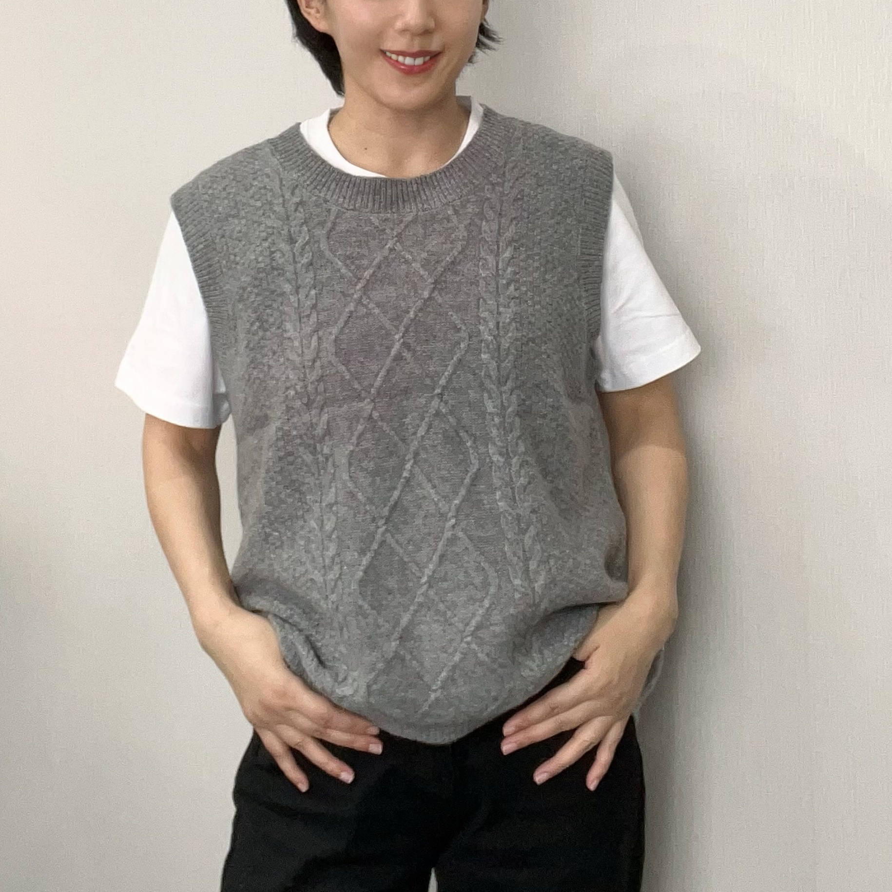 冬季保暖单品 100%羊毛背心