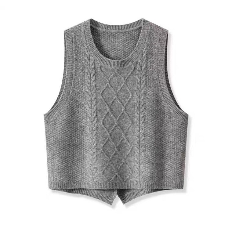 冬季保暖单品 100%羊毛背心